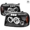 Spec-D Tuning 01-04 Nissan Frontier Halo LED Projector Black 2LHP-FRO01JM-TM - alternate 1